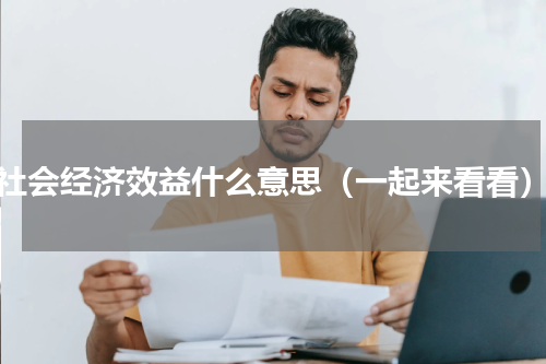 社会经济效益什么意思（一起来看看）
