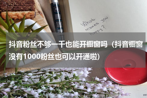抖音粉丝不够一千也能开橱窗吗（抖音橱窗没有1000粉丝也可以开通啦）