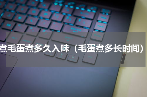 煮毛蛋煮多久入味（毛蛋煮多长时间）