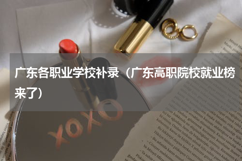 广东各职业学校补录（广东高职院校就业榜来了）