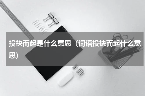 投袂而起是什么意思（词语投袂而起什么意思）