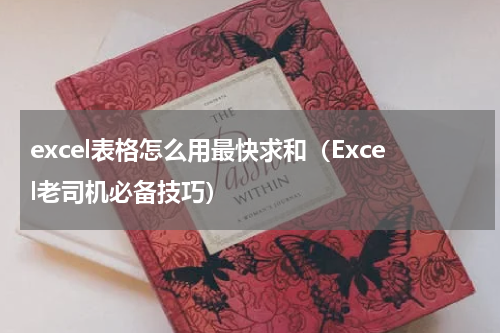 excel表格怎么用最快求和（Excel老司机必备技巧）