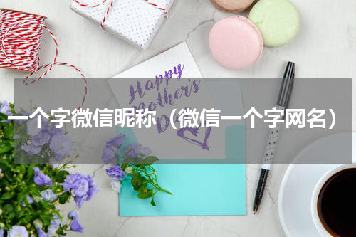 一个字微信昵称（微信一个字网名）