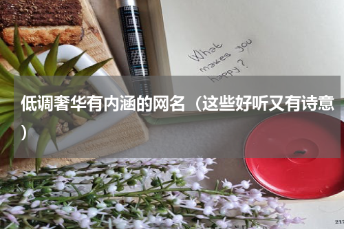 低调奢华有内涵的网名（这些好听又有诗意）