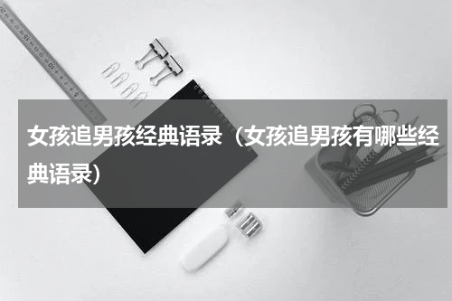 女孩追男孩经典语录（女孩追男孩有哪些经典语录）