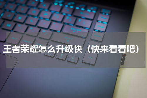 王者荣耀怎么升级快（快来看看吧）