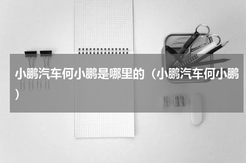 小鹏汽车何小鹏是哪里的（小鹏汽车何小鹏）
