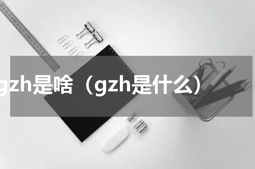 gzh是啥（gzh是什么）