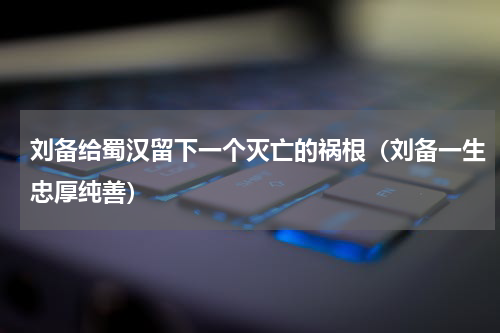 刘备给蜀汉留下一个灭亡的祸根（刘备一生忠厚纯善）