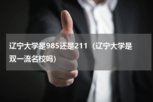 辽宁大学是985还是211（辽宁大学是双一流名校吗）