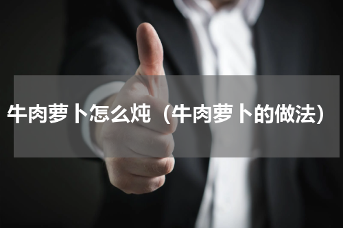 牛肉萝卜怎么炖（牛肉萝卜的做法）