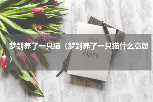 梦到养了一只猫（梦到养了一只猫什么意思）
