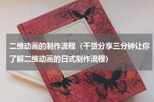二维动画的制作流程（干货分享三分钟让你了解二维动画的日式制作流程）