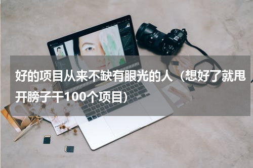好的项目从来不缺有眼光的人（想好了就甩开膀子干100个项目）