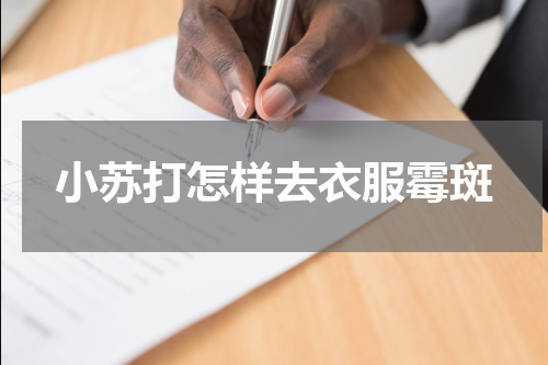 小苏打怎样去衣服霉斑