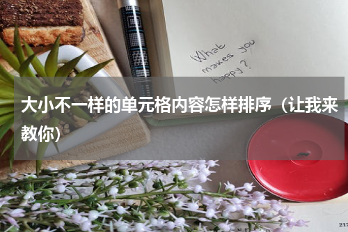 大小不一样的单元格内容怎样排序（让我来教你）