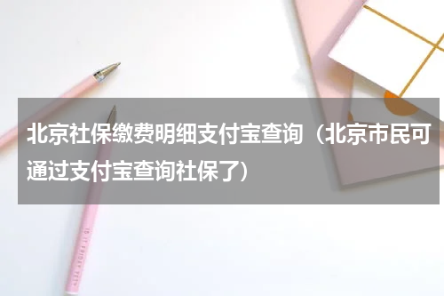 北京社保缴费明细支付宝查询（北京市民可通过支付宝查询社保了）
