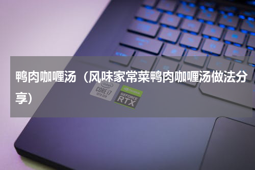 鸭肉咖喱汤（风味家常菜鸭肉咖喱汤做法分享）