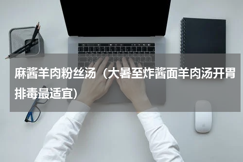 麻酱羊肉粉丝汤（大暑至炸酱面羊肉汤开胃排毒最适宜）