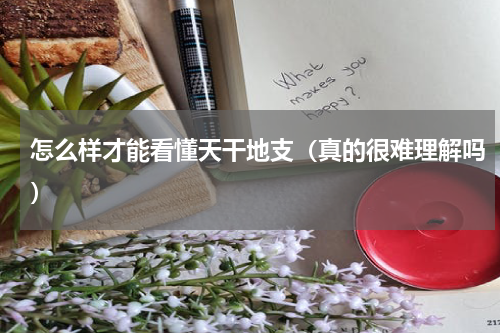 怎么样才能看懂天干地支（真的很难理解吗）
