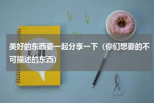 美好的东西要一起分享一下（你们想要的不可描述的东西）
