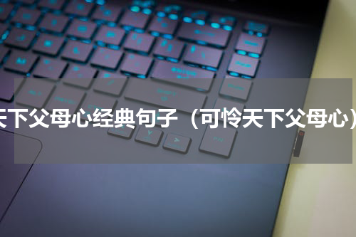 天下父母心经典句子（可怜天下父母心）