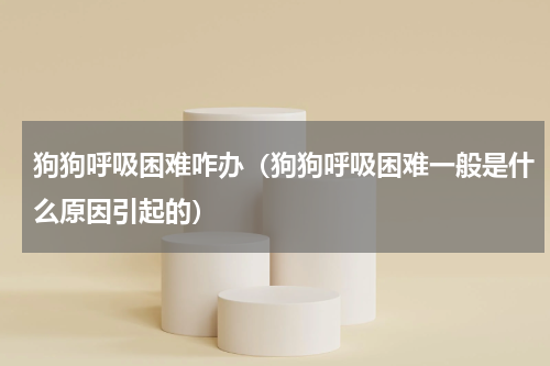 狗狗呼吸困难咋办（狗狗呼吸困难一般是什么原因引起的）