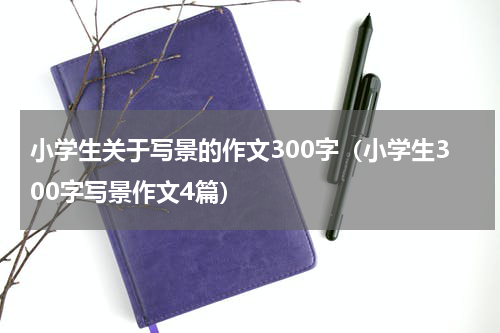 小学生关于写景的作文300字（小学生300字写景作文4篇）