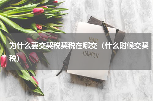 为什么要交契税契税在哪交（什么时候交契税）