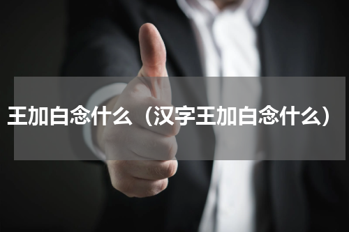 王加白念什么（汉字王加白念什么）