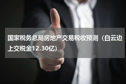 国家税务总局房地产交易税收预测（白云边上交税金12.30亿）