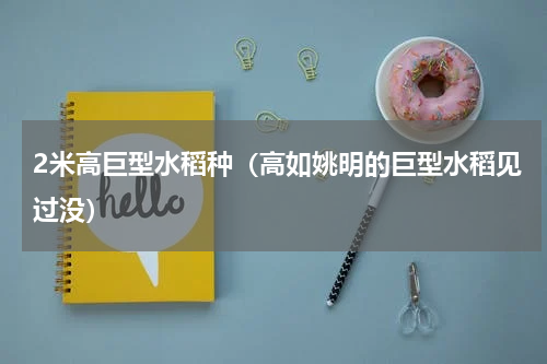 2米高巨型水稻种（高如姚明的巨型水稻见过没）