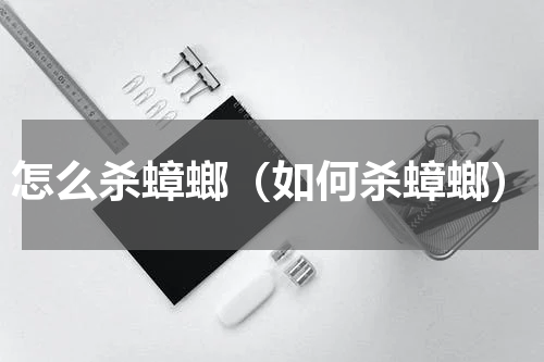 怎么杀蟑螂（如何杀蟑螂）