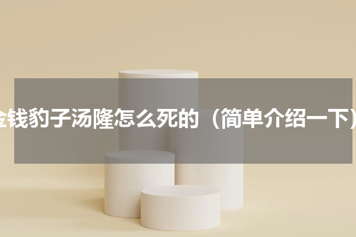 金钱豹子汤隆怎么死的（简单介绍一下）
