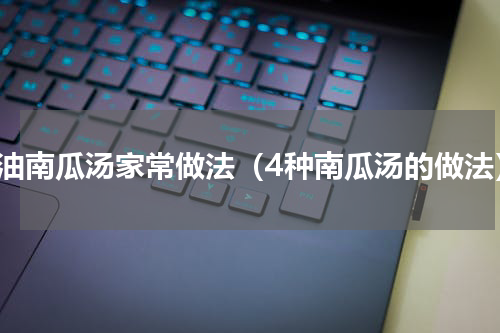 奶油南瓜汤家常做法（4种南瓜汤的做法）