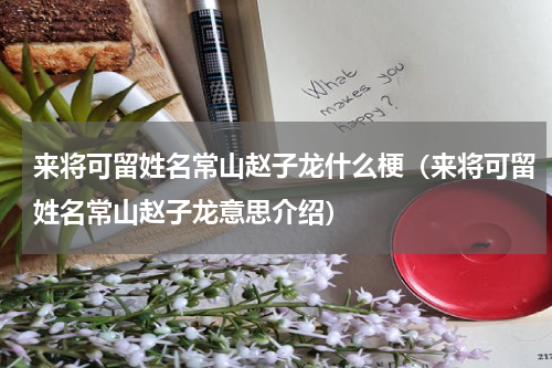 来将可留姓名常山赵子龙什么梗（来将可留姓名常山赵子龙意思介绍）
