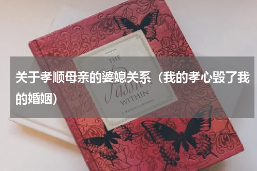 关于孝顺母亲的婆媳关系（我的孝心毁了我的婚姻）