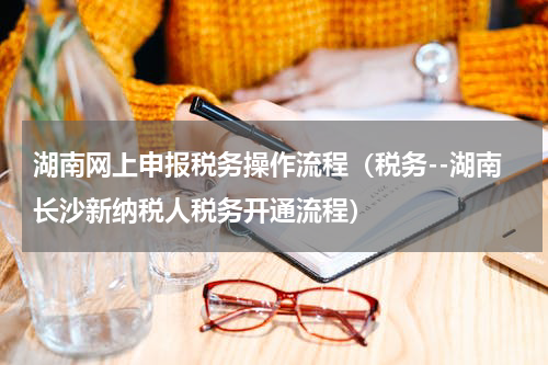 湖南网上申报税务操作流程（税务--湖南长沙新纳税人税务开通流程）