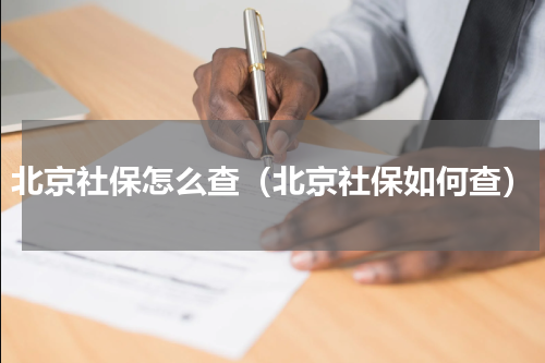 北京社保怎么查（北京社保如何查）