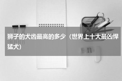 狮子的犬齿最高的多少（世界上十大最凶悍猛犬）