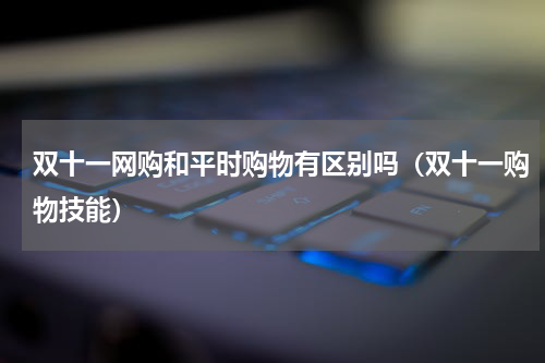 双十一网购和平时购物有区别吗（双十一购物技能）