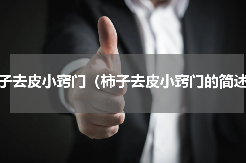 柿子去皮小窍门（柿子去皮小窍门的简述）