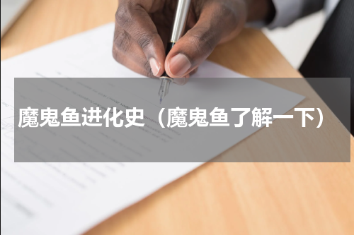 魔鬼鱼进化史（魔鬼鱼了解一下）