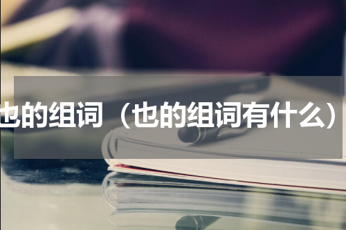也的组词（也的组词有什么）