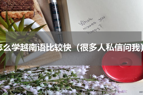 怎么学越南语比较快（很多人私信问我）