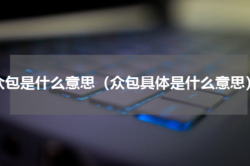 众包是什么意思（众包具体是什么意思）