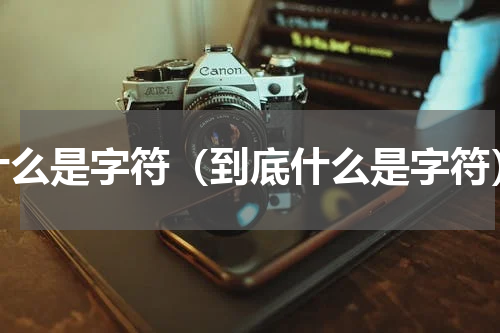 什么是字符（到底什么是字符）