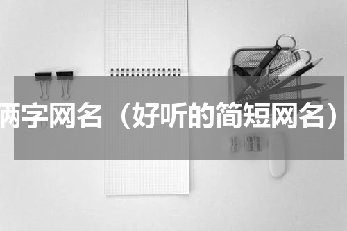 俩字网名（好听的简短网名）