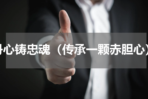 丹心铸忠魂（传承一颗赤胆心）