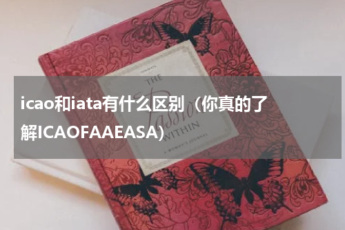 icao和iata有什么区别（你真的了解ICAOFAAEASA）